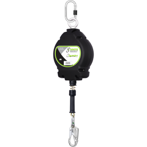 Fallskyddsblock med plasthus och karbin i stålvaer